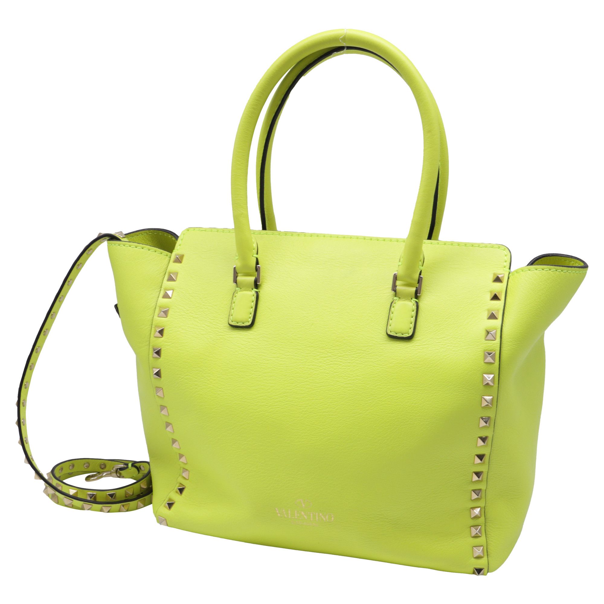 Valentino Valentino Garavani Medium Rockstud Double Handle Tote Bag i Size ONE SIZE - 3 Thumbnail