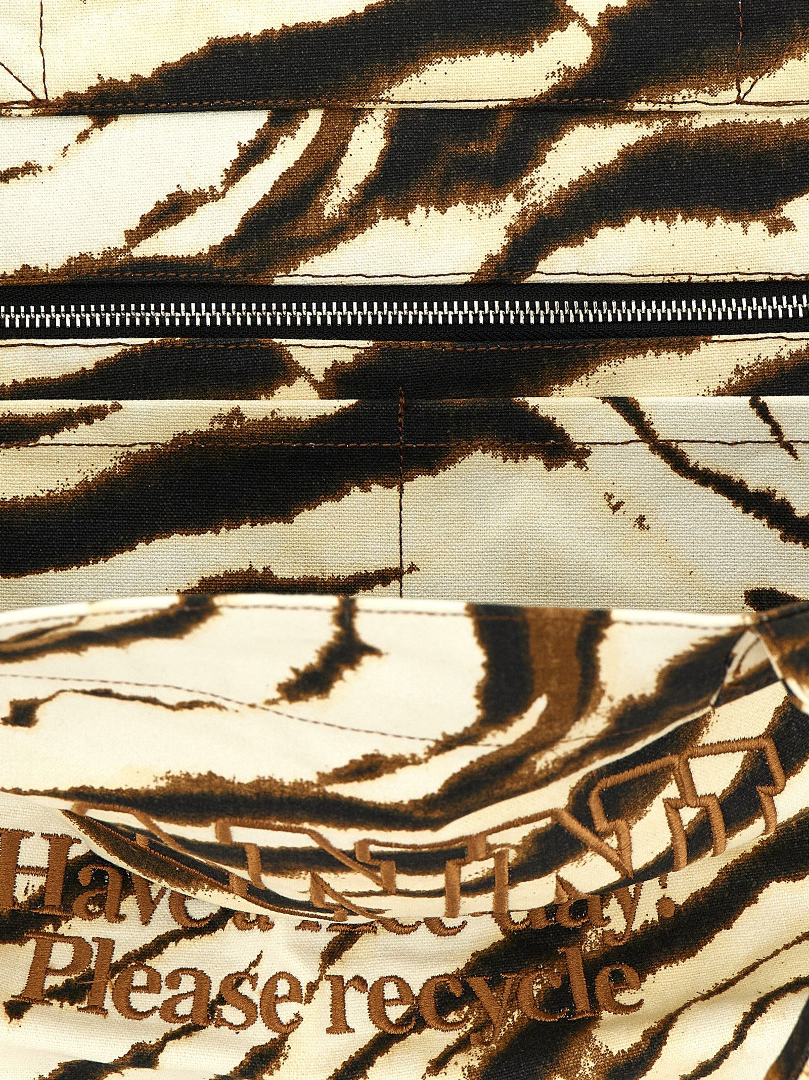 Ganni 'Xxl Zebra' Shopping Bag Size ONE SIZE - 4 Thumbnail