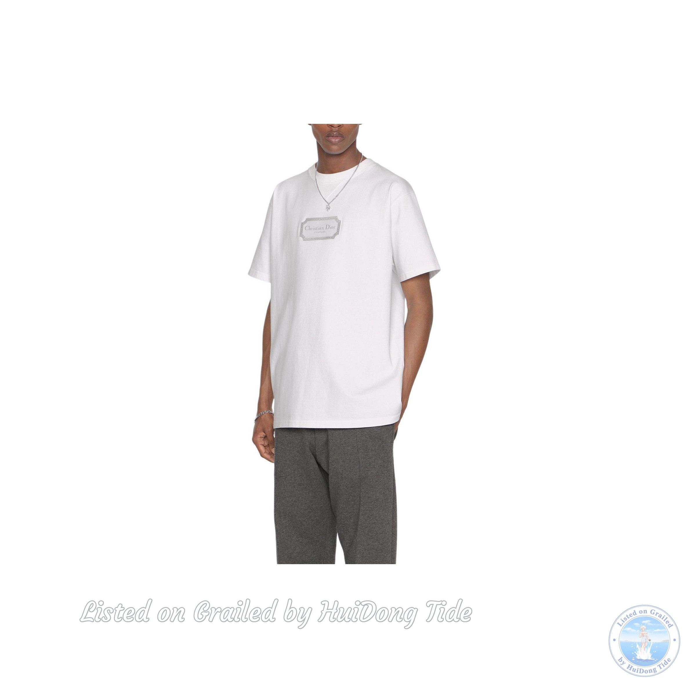 Dior Dior Christian Dior Couture Logo T-Shirt White Size L Size US L / EU 52-54 / 3 - 8 Thumbnail