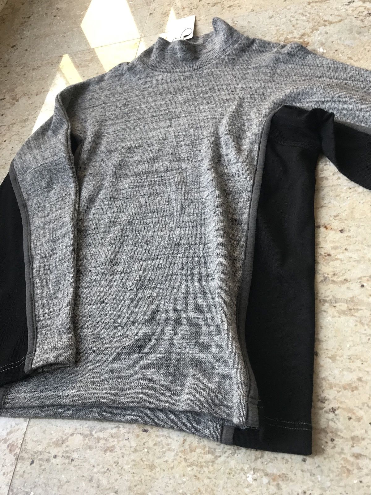 N.Hoolywood 162-CS10 Athletic Knitwear in Grey Melange & Black Size US M / EU 48-50 / 2 - 8 Thumbnail