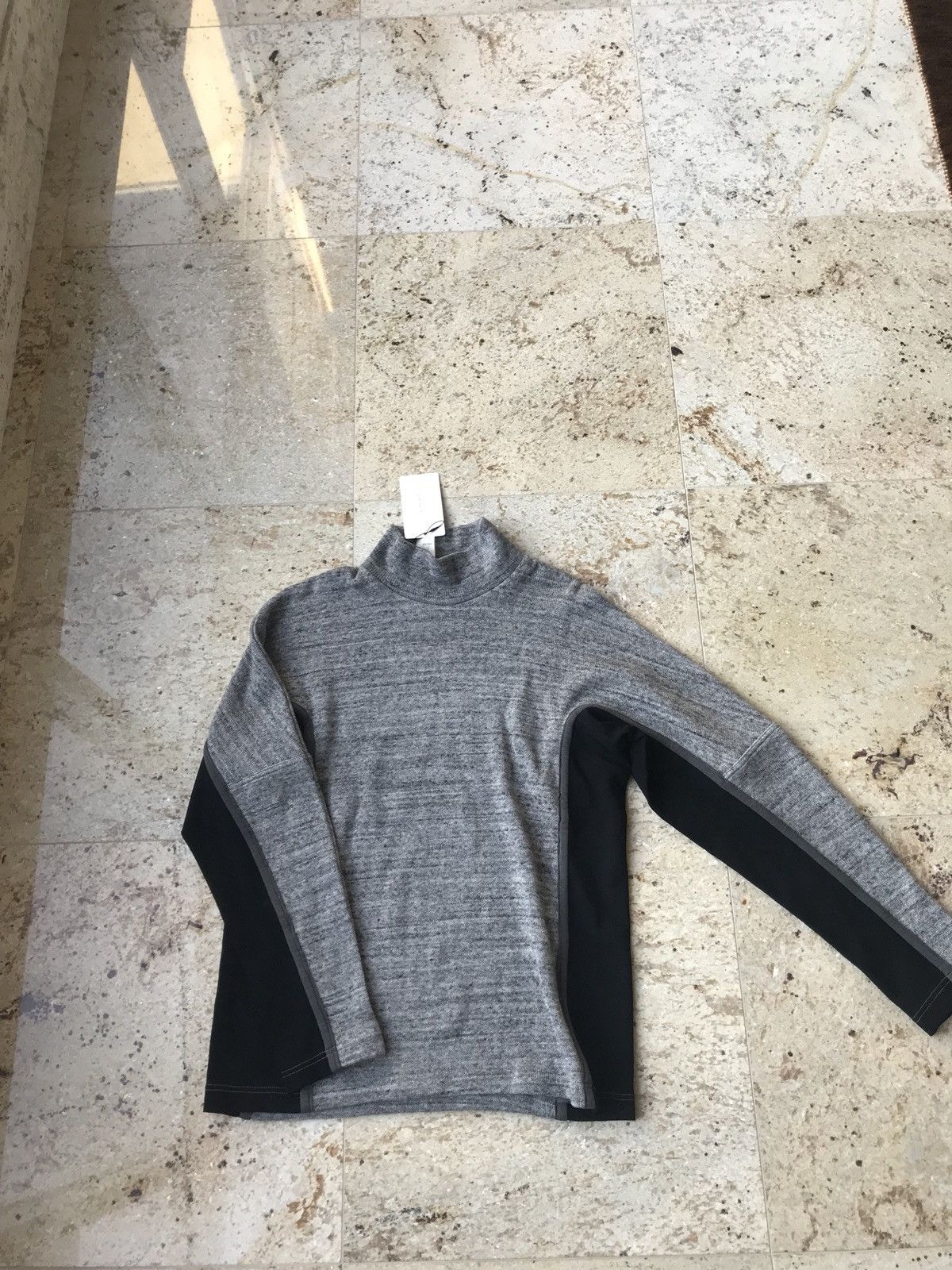 N.Hoolywood 162-CS10 Athletic Knitwear in Grey Melange & Black Size US M / EU 48-50 / 2 - 2 Thumbnail