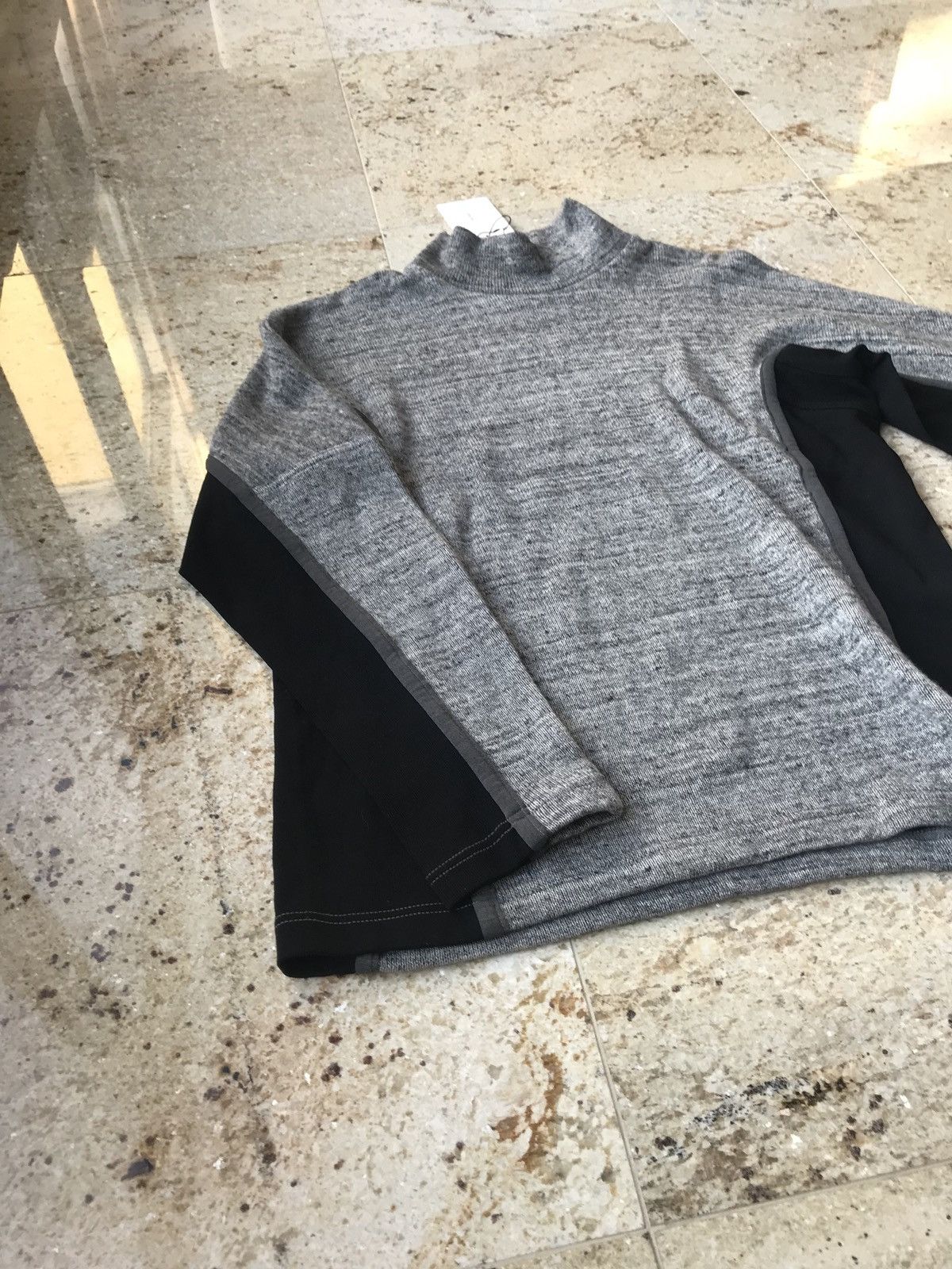 N.Hoolywood 162-CS10 Athletic Knitwear in Grey Melange & Black Size US M / EU 48-50 / 2 - 5 Thumbnail