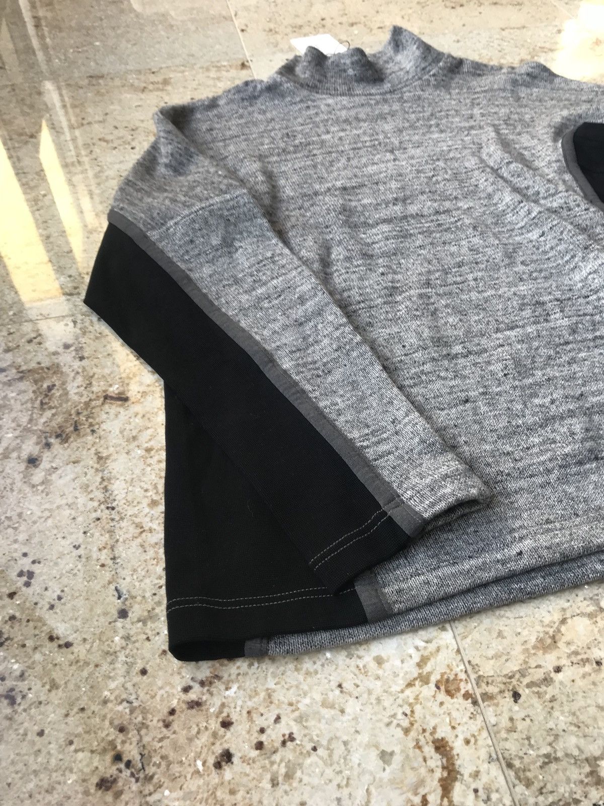 N.Hoolywood 162-CS10 Athletic Knitwear in Grey Melange & Black Size US M / EU 48-50 / 2 - 4 Thumbnail