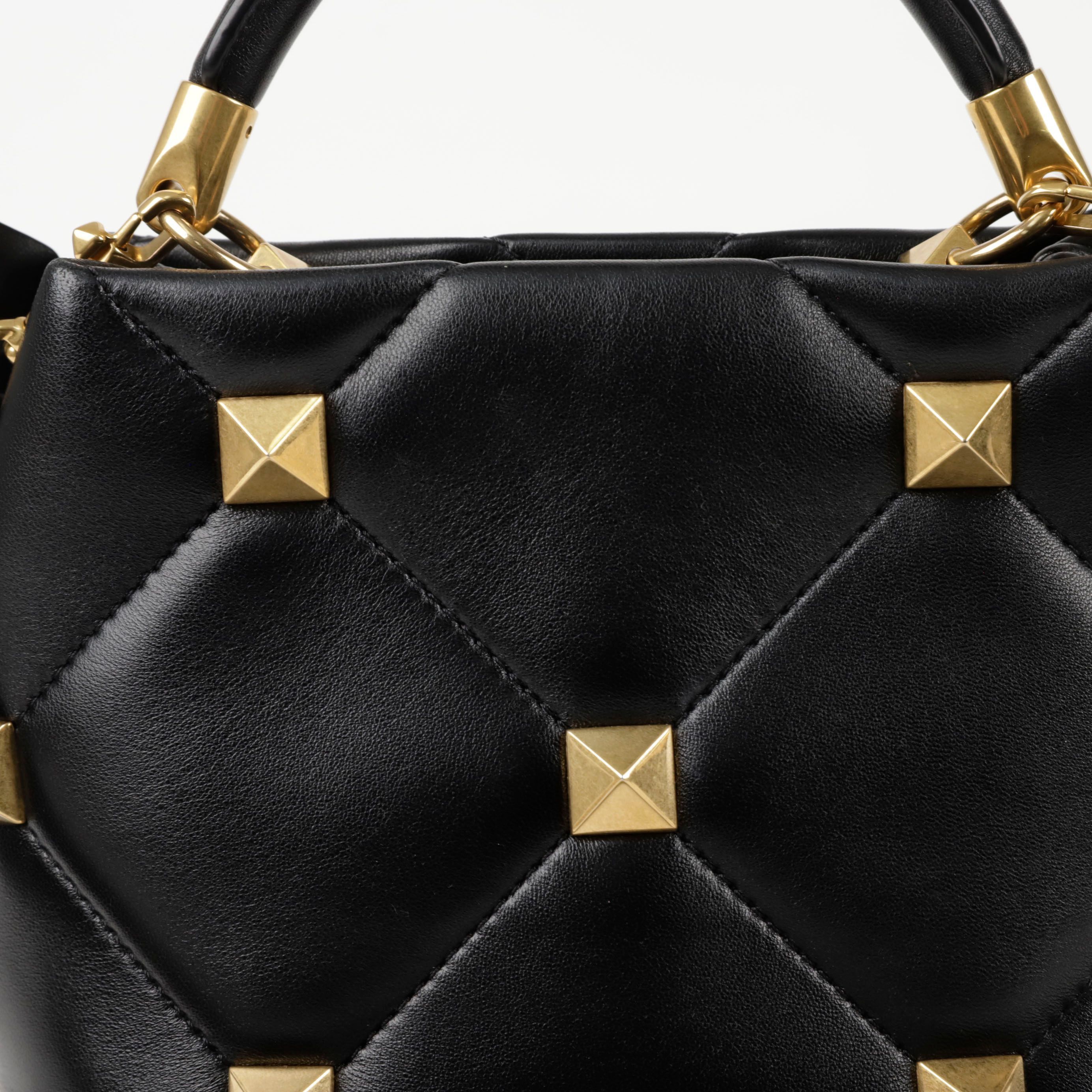 Valentino Roman Stud Small Top Handle Tote Shoulder Bag Size ONE SIZE - 5 Thumbnail
