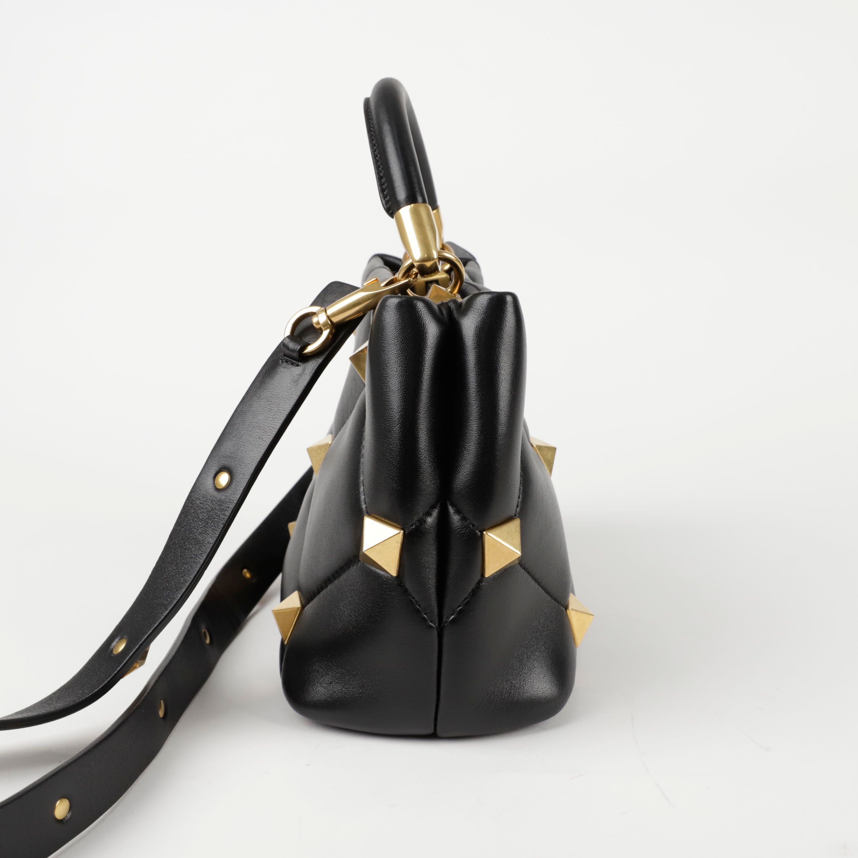 Valentino Roman Stud Small Top Handle Tote Shoulder Bag Size ONE SIZE - 6 Thumbnail