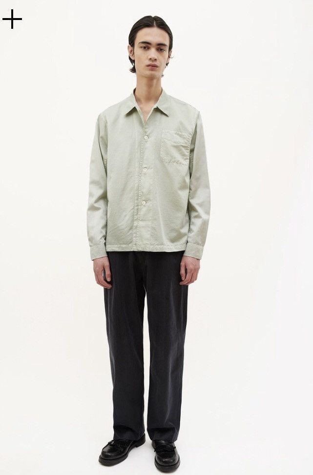 Our Legacy CUFFED BOX SHIRT PISTACHIO COTTON SILK | Grailed
