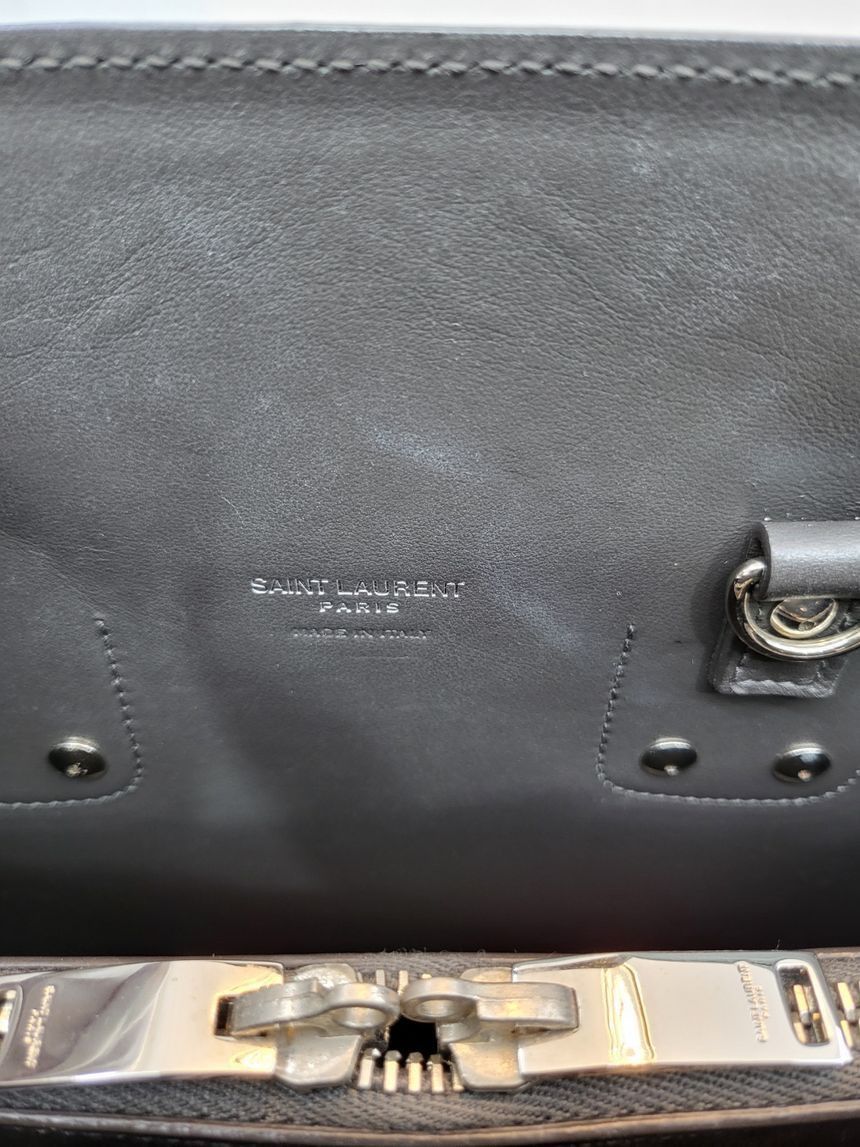 Yves Saint Laurent Sac De Jour Grey Tote Bag Size ONE SIZE - 13 Thumbnail