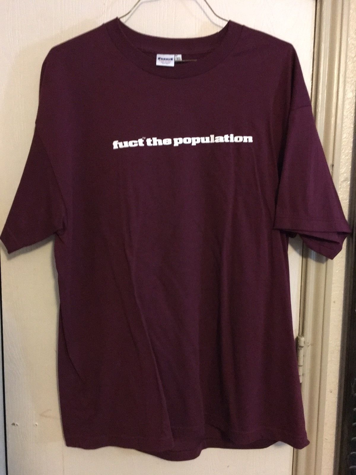 Fuct Fuct The Population Logo Tee (Burgundy) Size US XL / EU 56 / 4 - 1 Preview