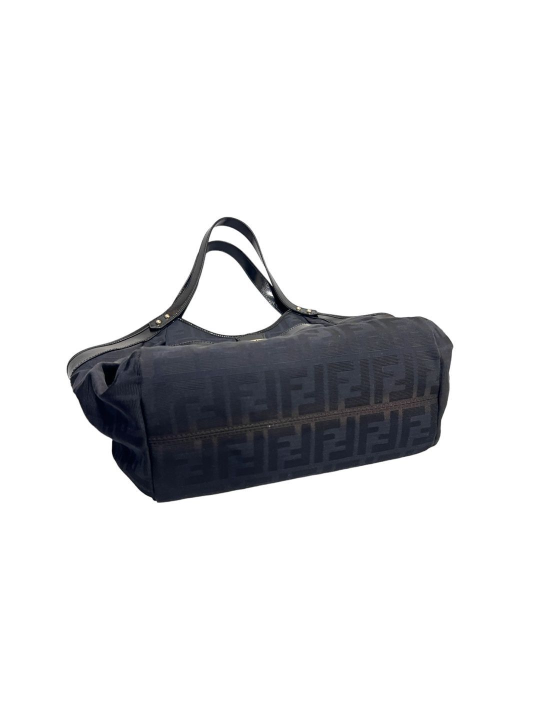 Fendi FF Logo Juka Canvas Tote Bag Black Size ONE SIZE - 5 Thumbnail