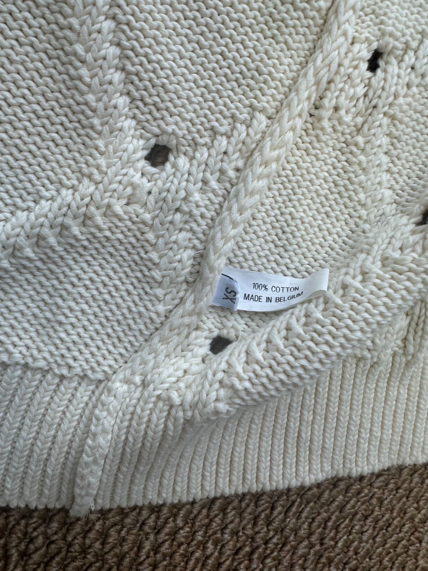Namacheko Namacheko Beige Diamond Knit Vest Size US XS / EU 42 / 0 - 3 Thumbnail