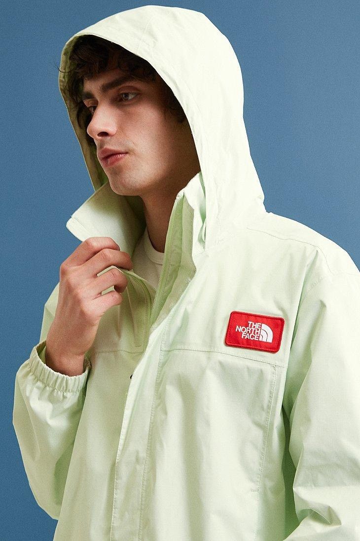 Mint green north face best sale