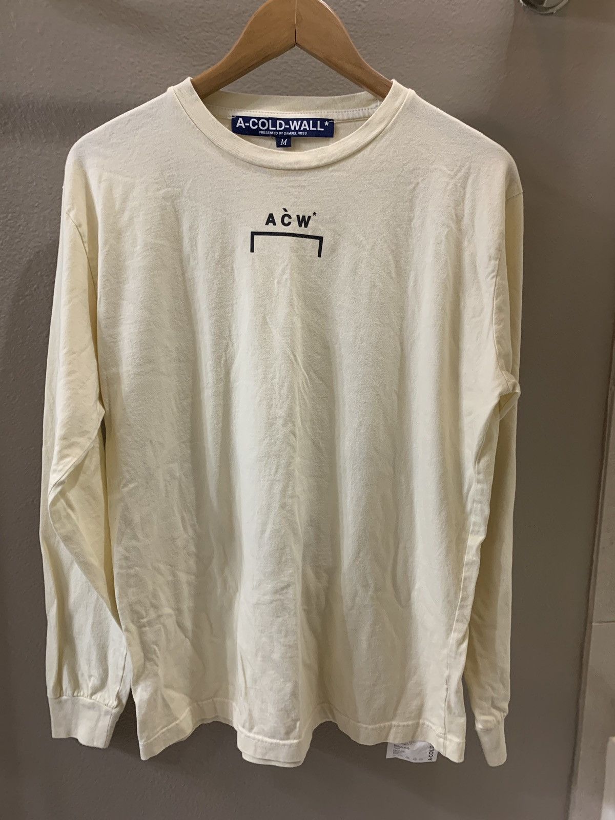 A Cold Wall A Cold Wall B/1 Logo Long Sleeve Tee | Grailed