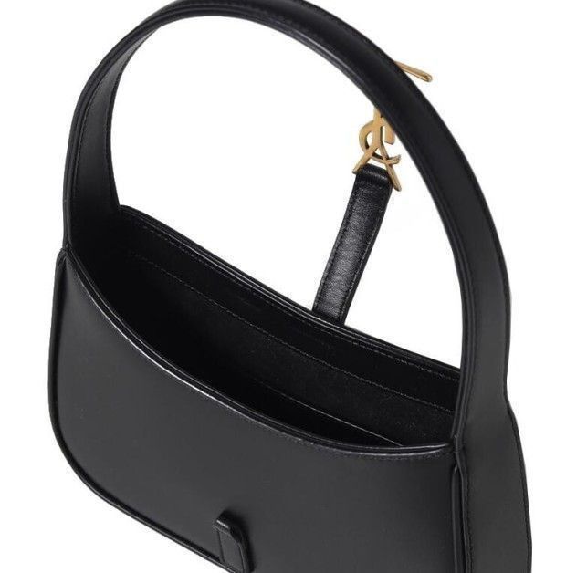 Yves Saint Laurent Monogram Mini Hobo Bag Black Size ONE SIZE - 7 Thumbnail