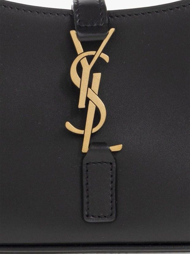 Yves Saint Laurent Monogram Mini Hobo Bag Black Size ONE SIZE - 11 Thumbnail