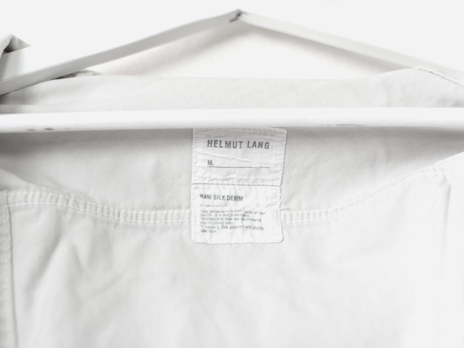 Helmut Lang OG Silk Denim Jacket Size US XXS / EU 40 - 7 Preview
