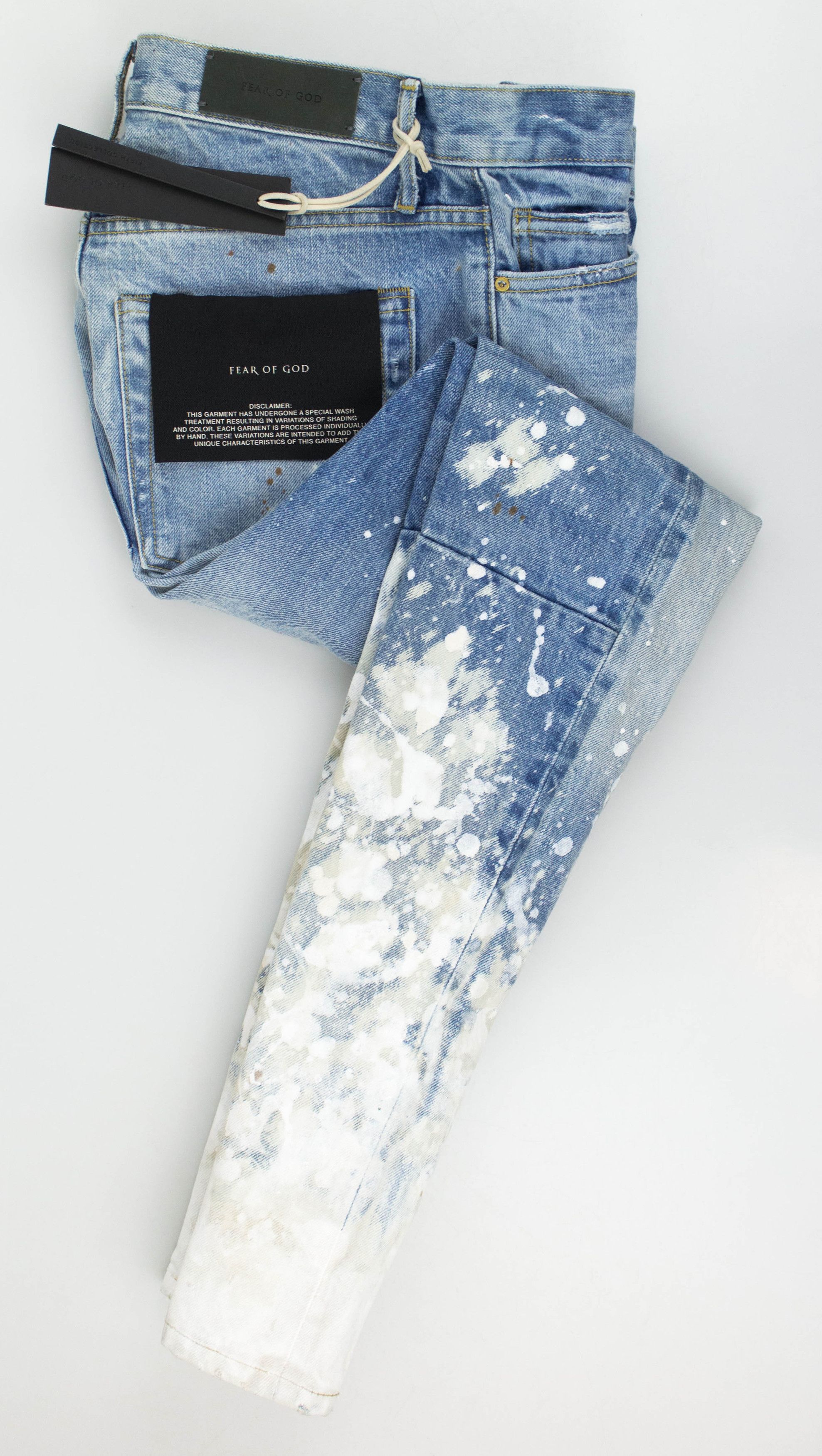 Fear of God 'Fifth Collection' Denim Painters Distressed Jeans