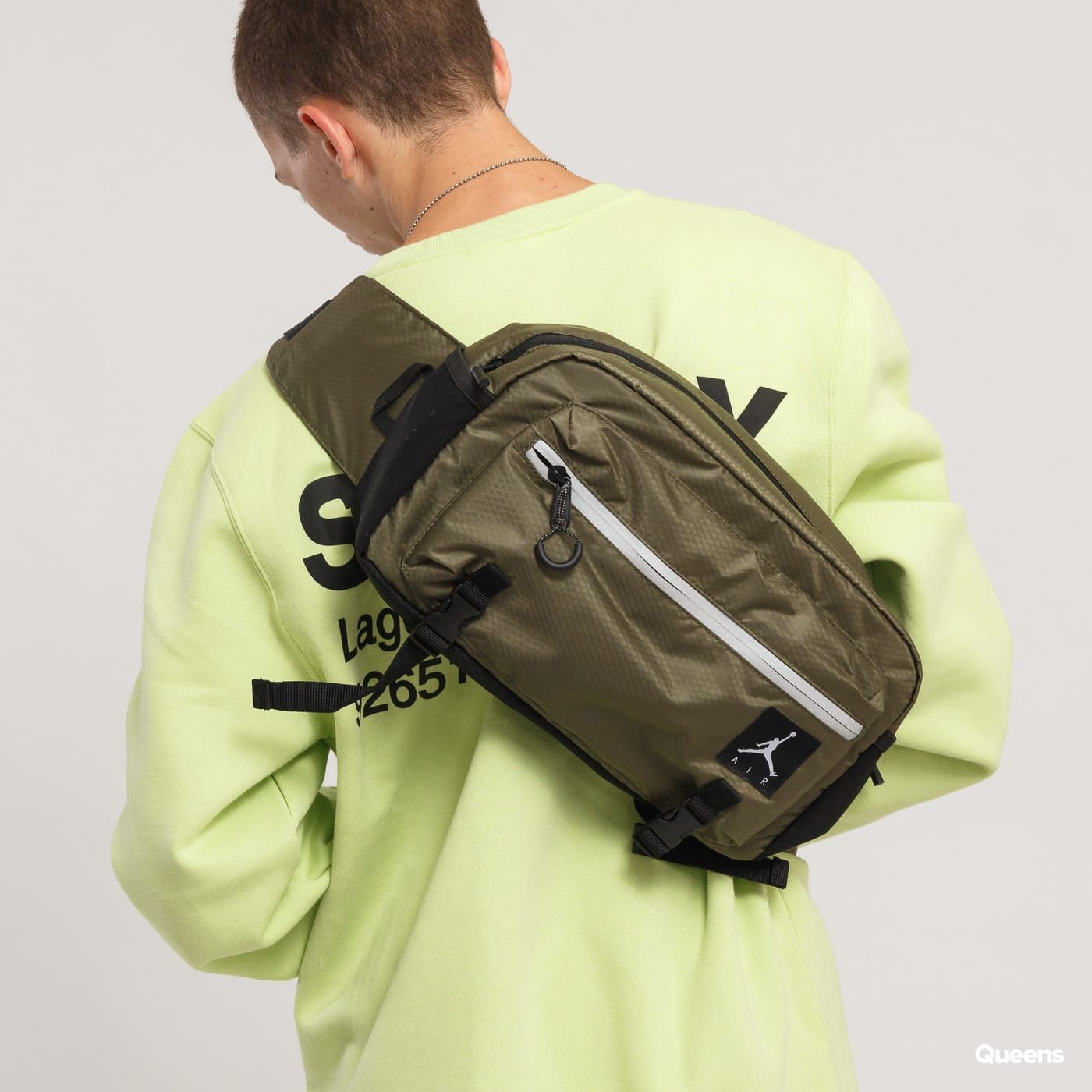 Jordan Brand Nike Air Jordan Jumpman Crossbody Bag Fanny Pack 9A0089 X34 Olive Green NWT Grailed