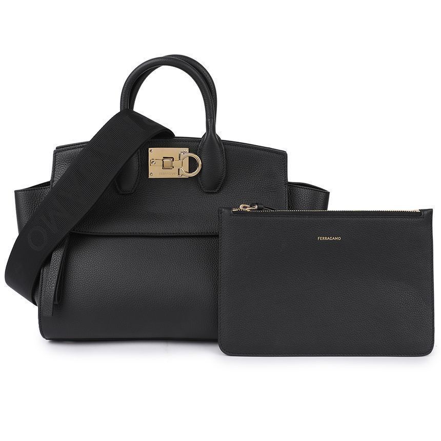 Salvatore Ferragamo Medium Studio Soft Bag Size ONE SIZE - 3 Thumbnail