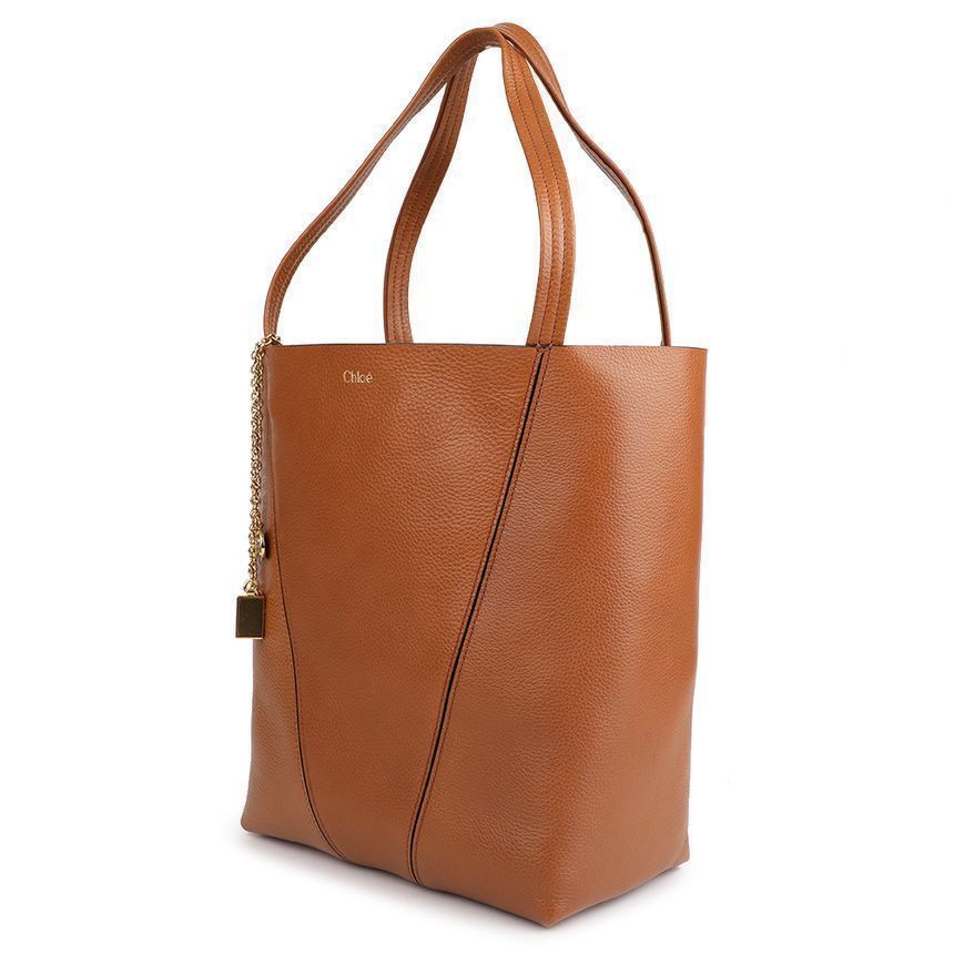 Chloe Grained Leather Spin Tote Bag Size ONE SIZE - 4 Thumbnail