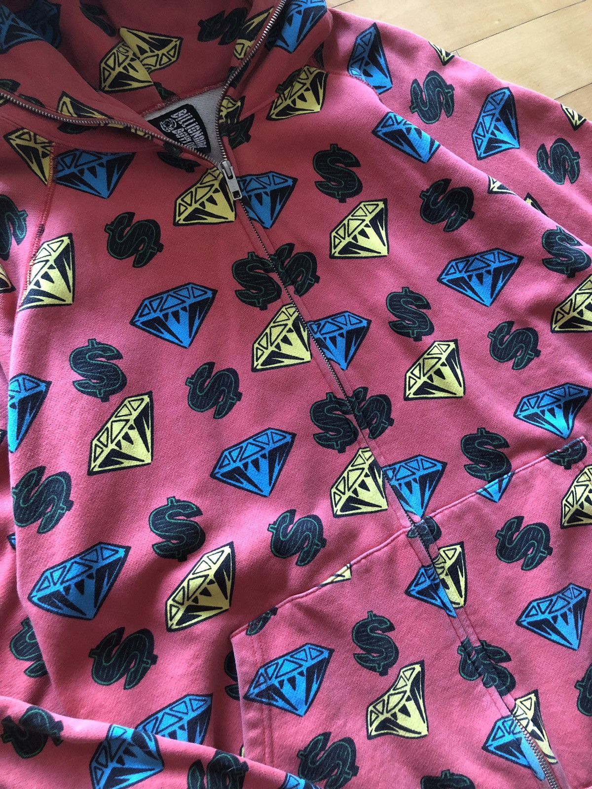 Billionaire Boys Club *Last drop* BBC (old model) 1st diamond hood zip L Size US L / EU 52-54 / 3 - 4 Thumbnail