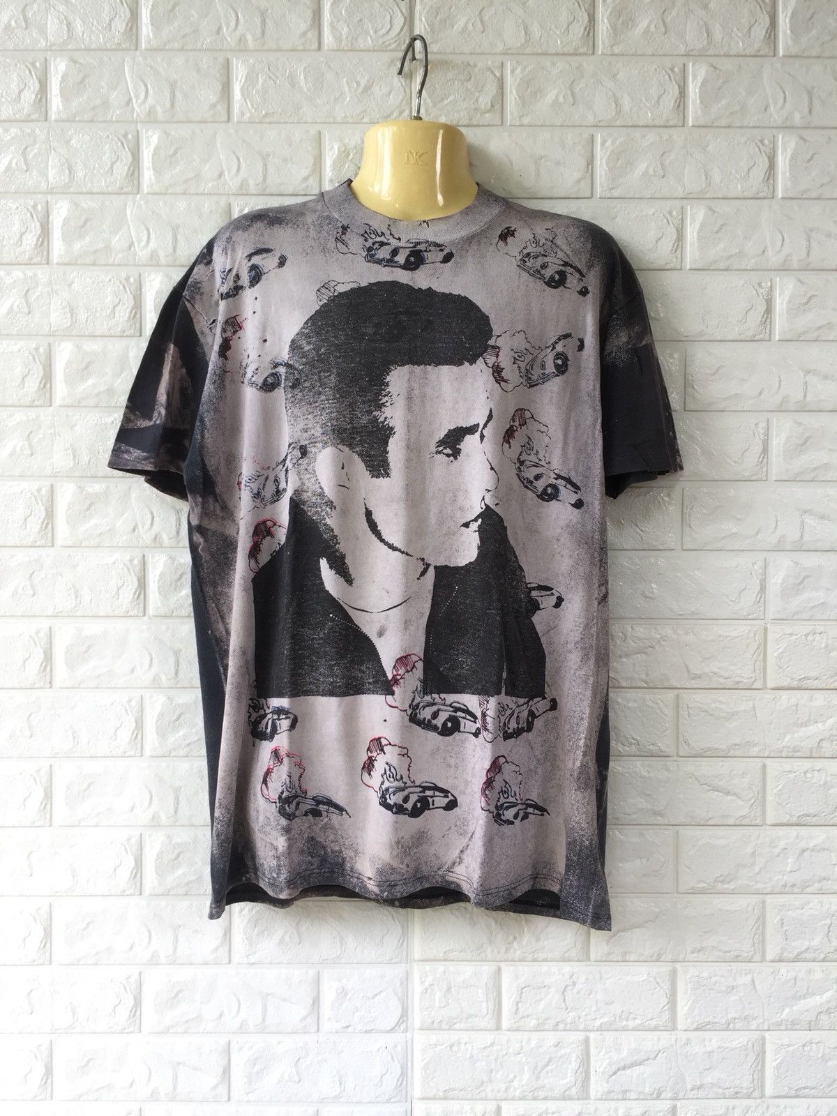 Band Tees × The Real McCoy's × Vintage Vtg 90s Steve McQueen James Dean Porsche 356 Speedster Tee Size US L / EU 52-54 / 3 - 1 Thumbnail