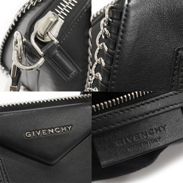 Givenchy Black Leather Chain Detail Antigona Small Size ONE SIZE - 8 Thumbnail
