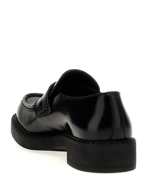 Prada Chocolate Brushed Leather Loafers Size US 7.5 / EU 40-41 - 6 Thumbnail