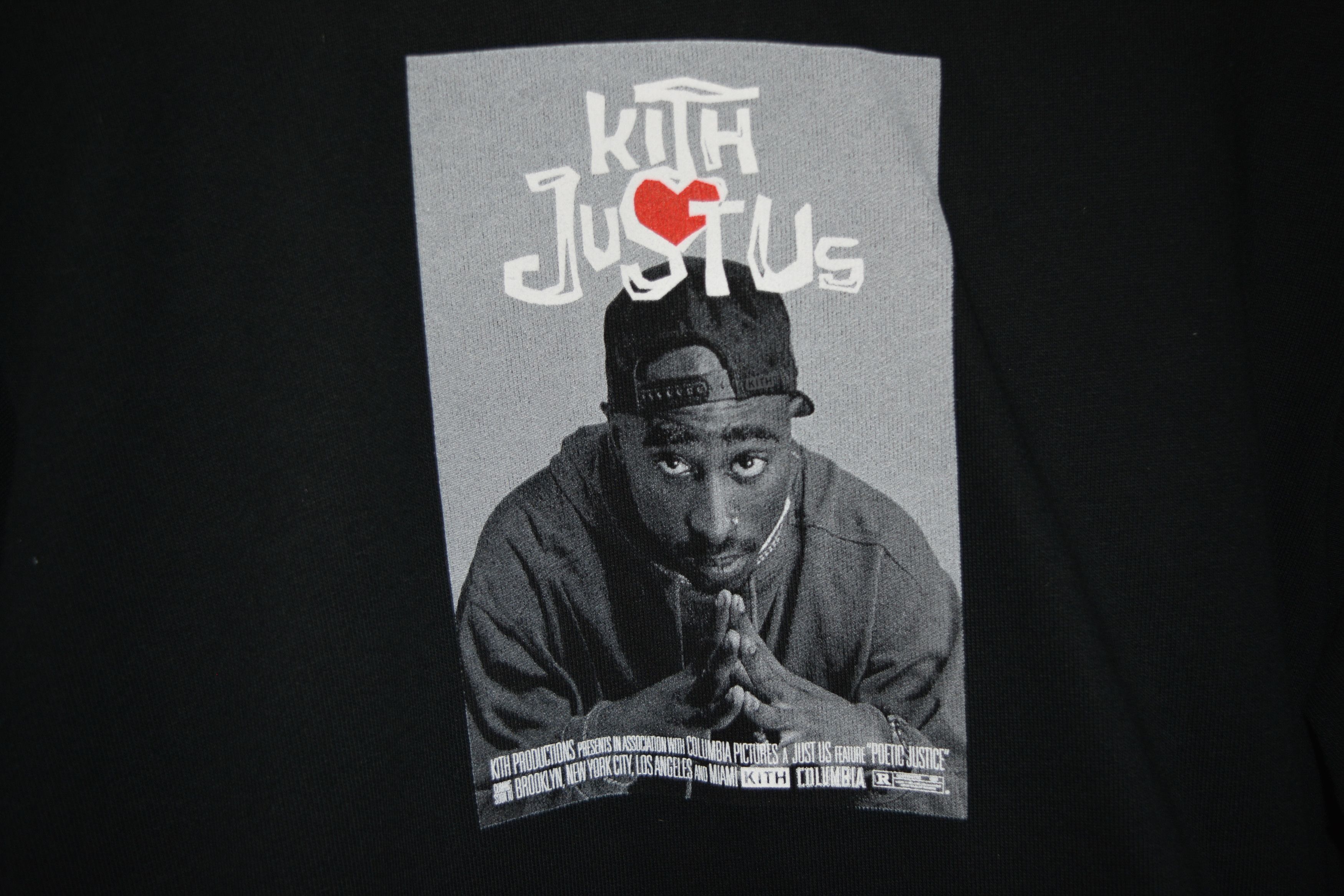 Kith DS Kith Monday Program Tupac 2Pac Poetic Justice Just Us Hoodie Black Grailed