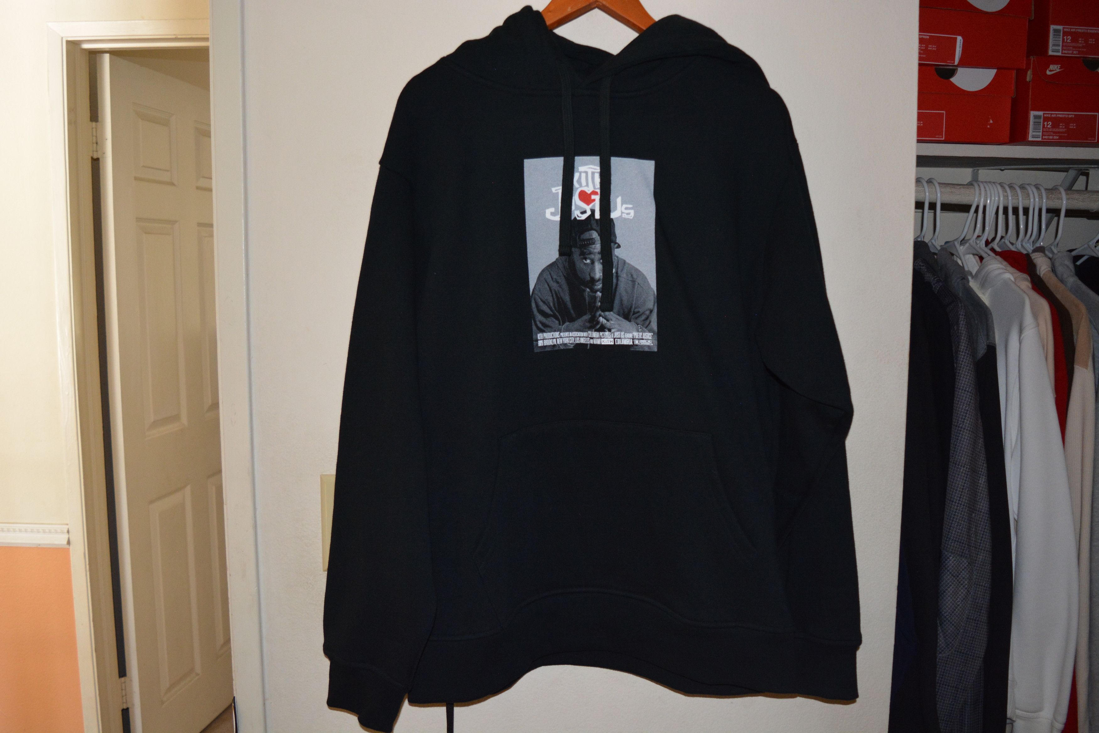 Kith DS Kith Monday Program Tupac 2Pac Poetic Justice Just Us Hoodie Black Grailed