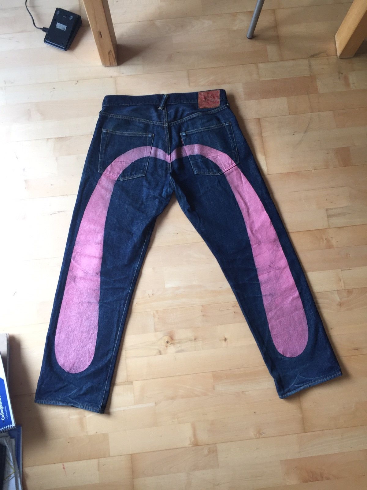 Evisu Evisu pink denim jeans | Grailed