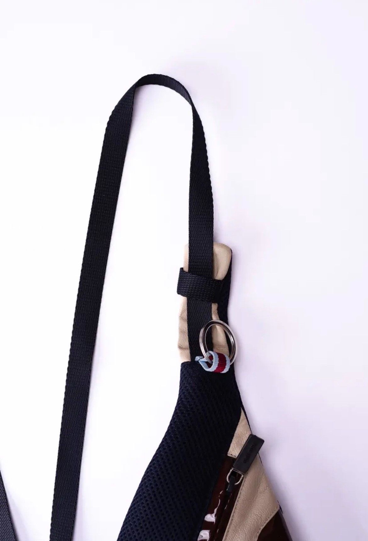 Miu Miu Miu Miu 2000SS Leather Mesh Sling Backpack Size ONE SIZE - 4 Thumbnail