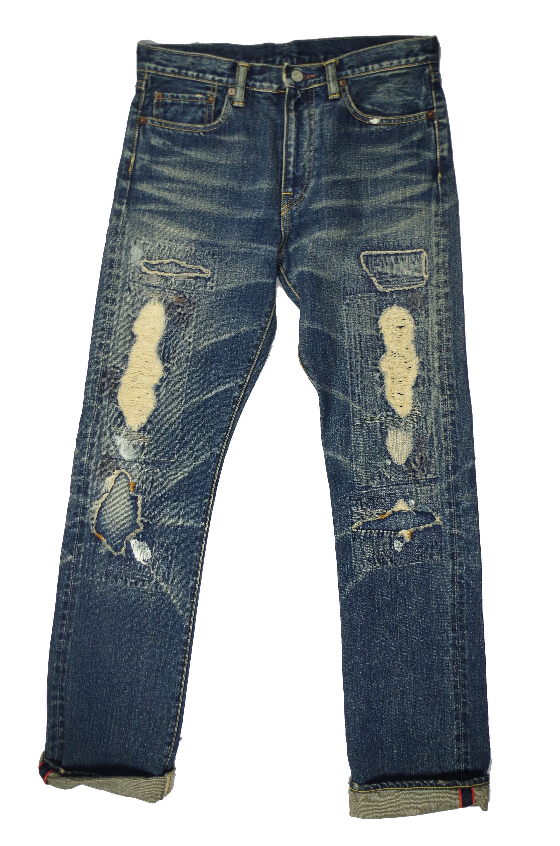 Kapital crash remake patchwork jeans | Grailed