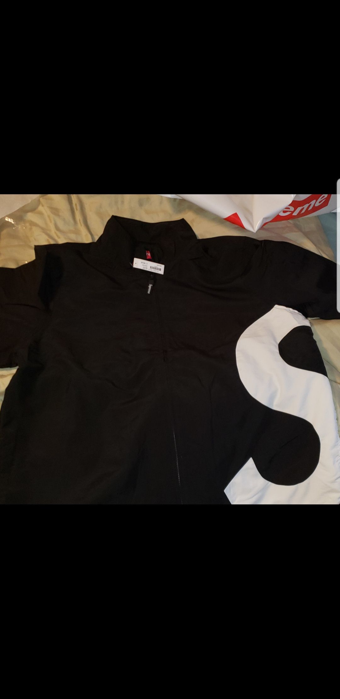 Supreme S Logo Track Jacket Black S size