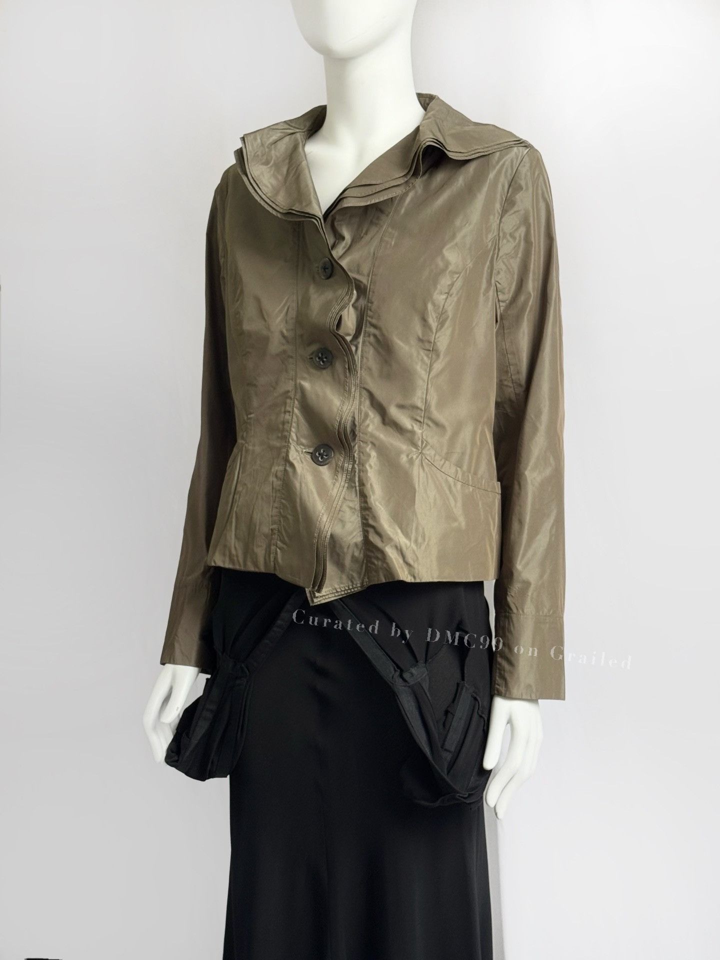 Hiroko Koshino 3D Triple Collar Shirt