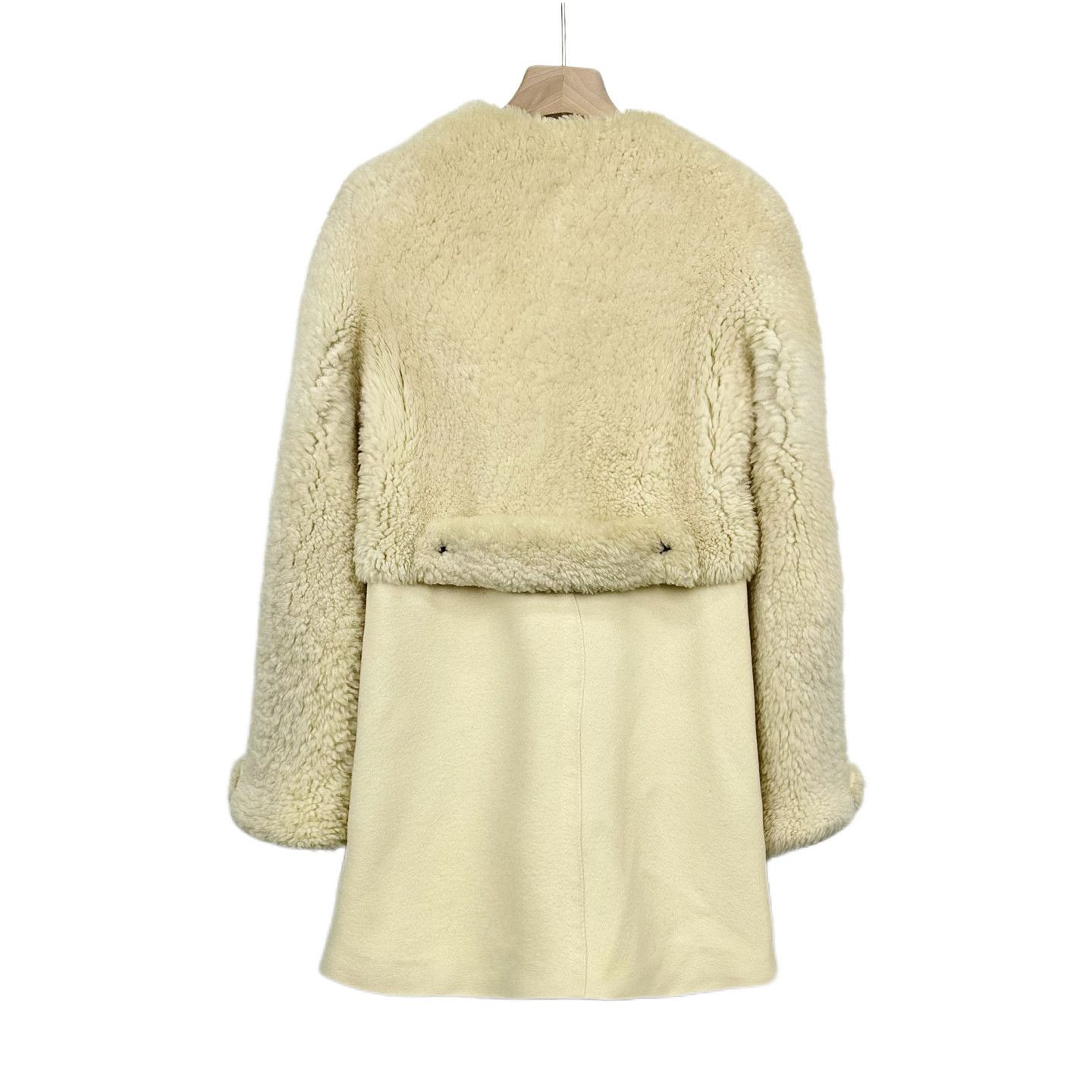 Burberry Burberry Shearling Mixed Media Coat Size 4 Size S / US 4 / IT 40 - 3 Thumbnail