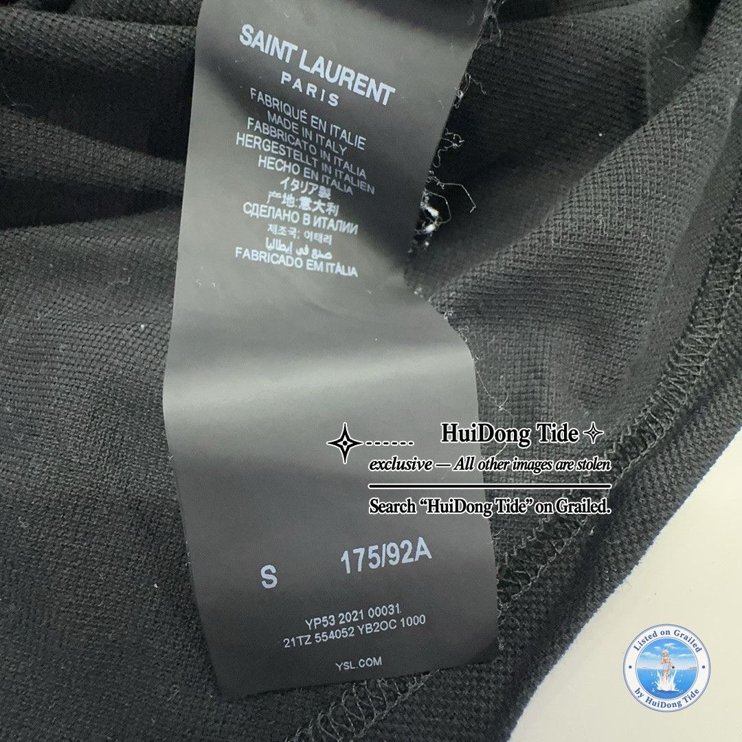 Saint Laurent Paris Saint Laurent Black Polo Shirt Size S Size US S / EU 44-46 / 1 - 3 Thumbnail