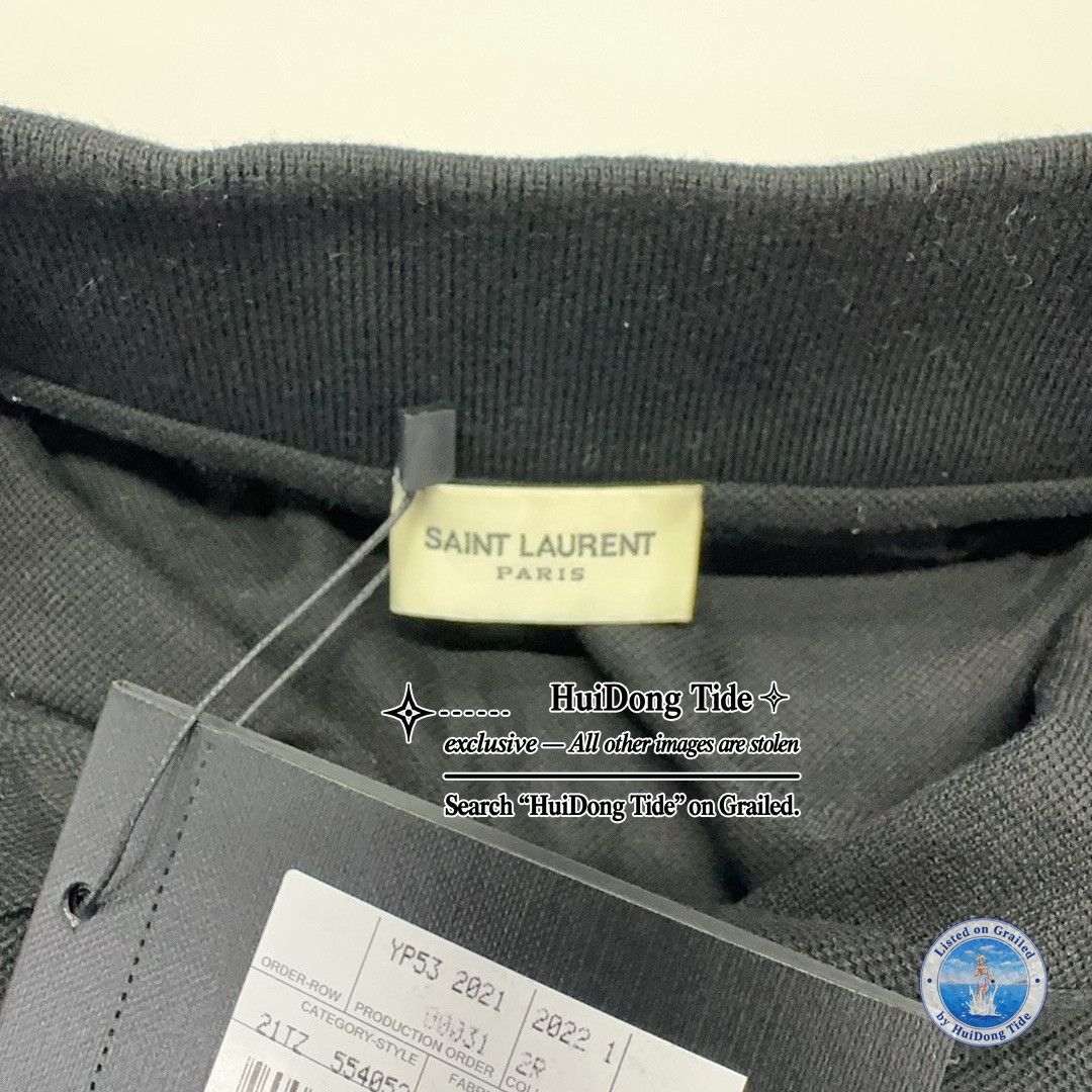 Saint Laurent Paris Saint Laurent Black Polo Shirt Size S Size US S / EU 44-46 / 1 - 5 Thumbnail