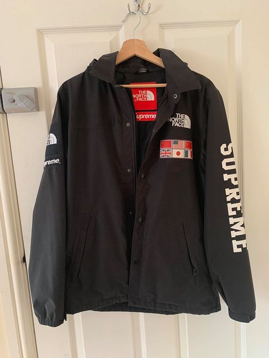 Supreme the north face expedition coaches hot sale jacket black