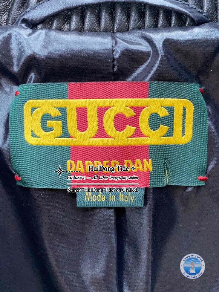 Gucci Gucci x Dapper Dan Leather Bomber Jacket Size M Size US M / EU 48-50 / 2 - 4 Thumbnail