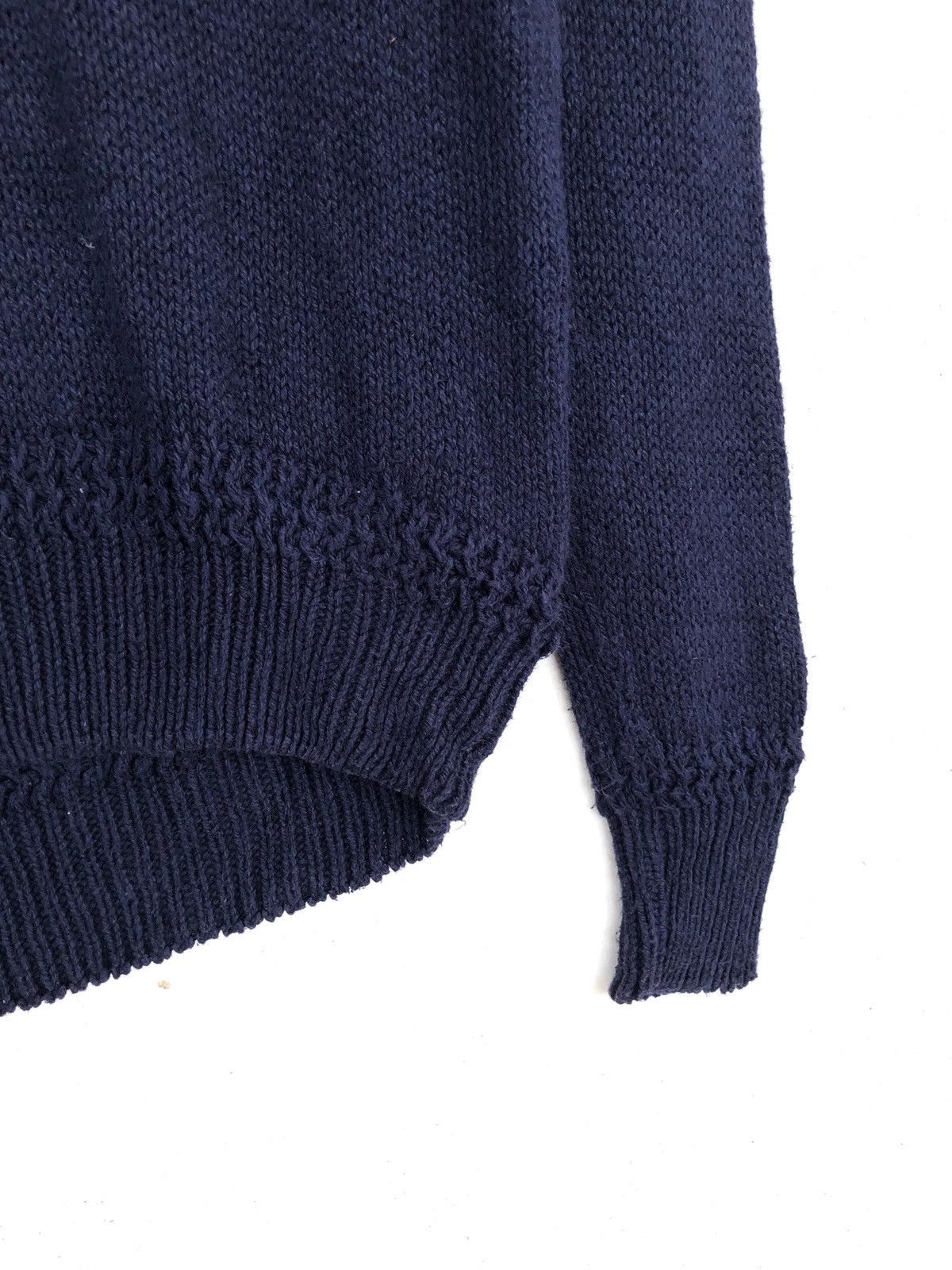 Polo Ralph Lauren Polo RL USA Flag Navy Linen Blend High Neck Hand Knitted Size US M / EU 48-50 / 2 - 6 Thumbnail