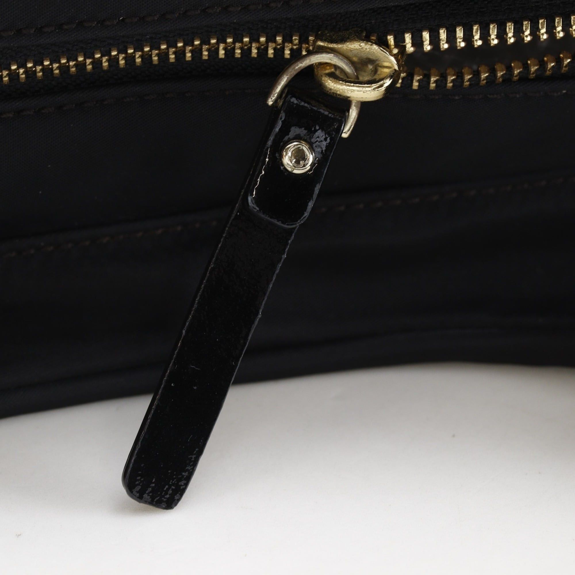 Kate Spade Kate Spade ribbon tote bag, nylon, black, A5 size, ribbon, women's. Size ONE SIZE - 15 Thumbnail
