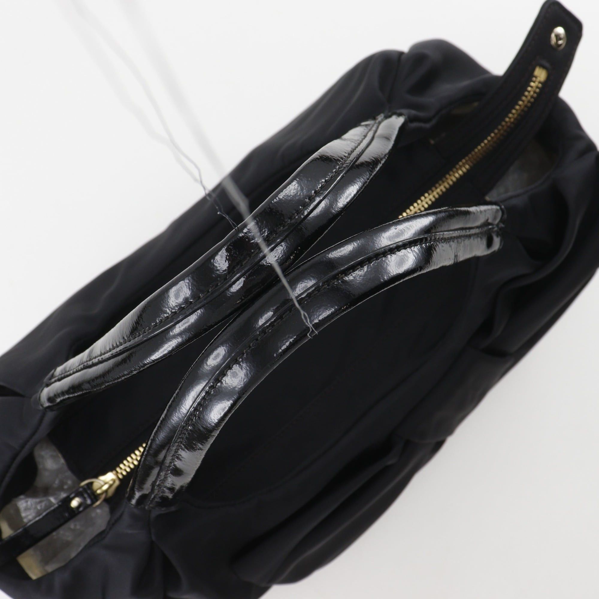 Kate Spade Kate Spade ribbon tote bag, nylon, black, A5 size, ribbon, women's. Size ONE SIZE - 5 Thumbnail