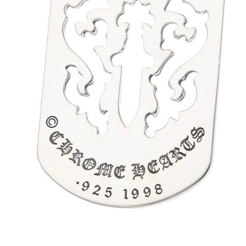 Chrome Hearts Chrome Hearts Large Dagger Cutout Dog Tag Size ONE Silver Size ONE SIZE - 3 Thumbnail