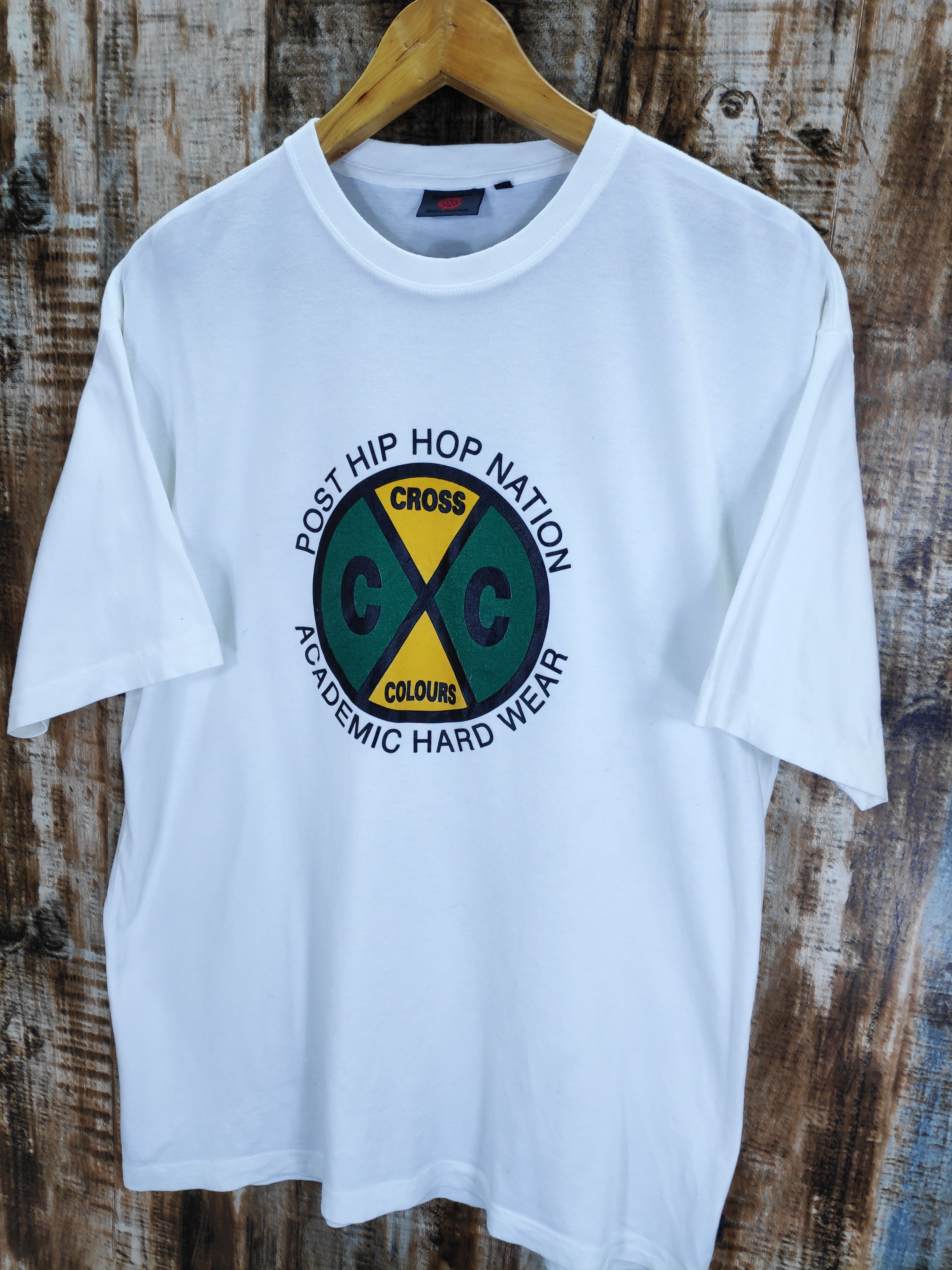 Cross Colours × Vintage CC Cross Colours Post Hip Hop Nation Academic Shirt Size US L / EU 52-54 / 3 - 2 Thumbnail