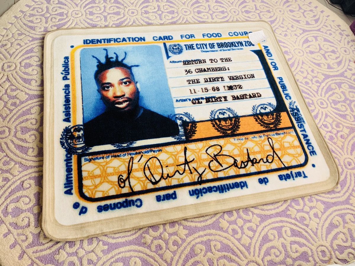 Supreme Supreme Ol' Dirty Bastard Rug ODB ID WuTang Wu Tang New