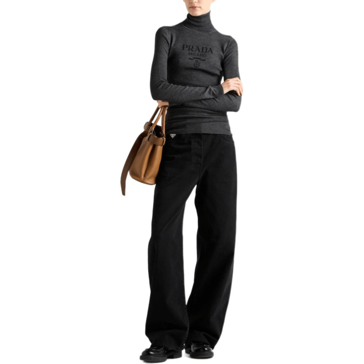 Prada Prada Milano Logo Knit Turtleneck Sweater Size 40 Size S / US 4 / IT 40 - 7 Thumbnail
