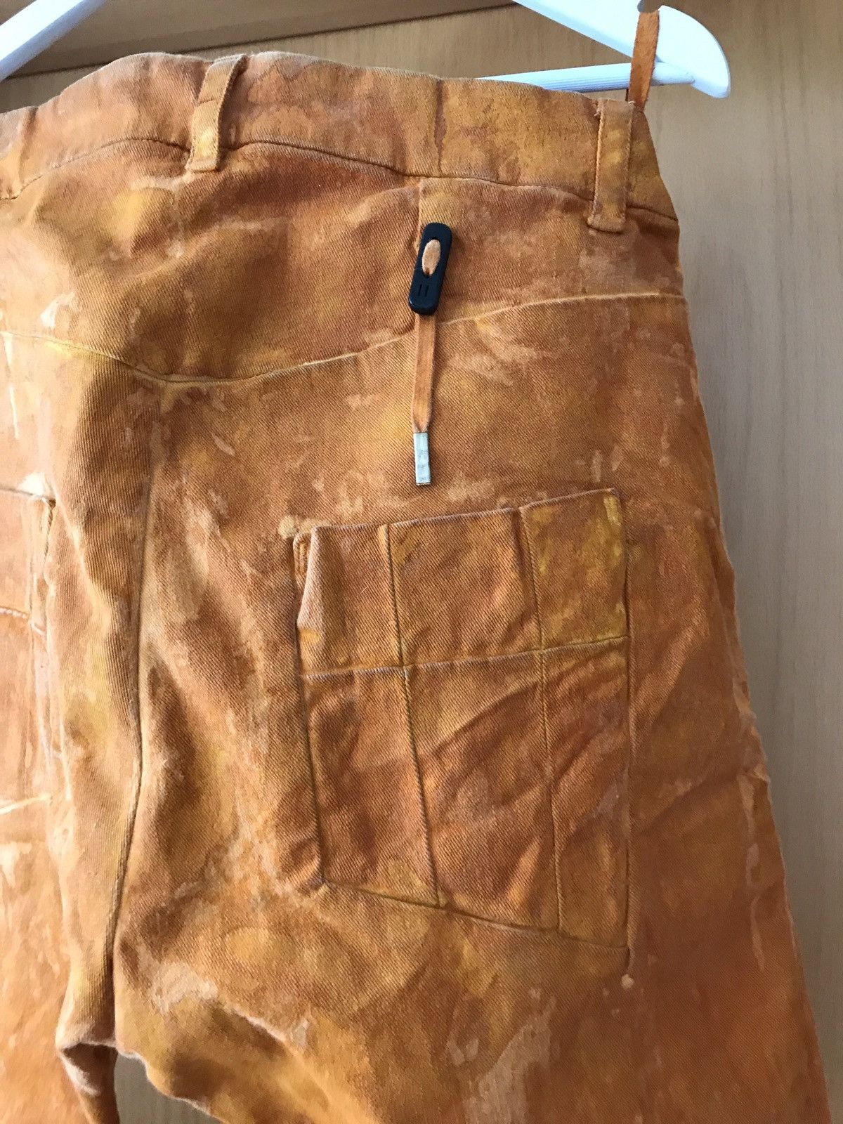 Boris Bidjan Saberi BBS waxed pressed pants Yellow vinyl Size US 34 / EU 50 - 5 Thumbnail
