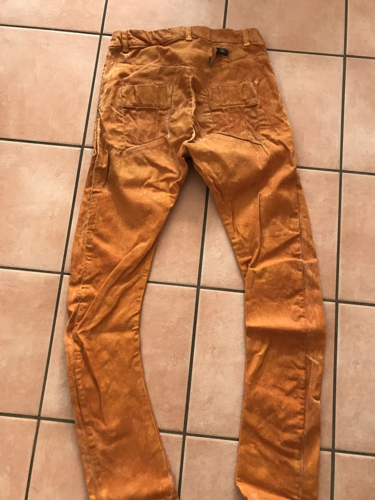 Boris Bidjan Saberi BBS waxed pressed pants Yellow vinyl Size US 34 / EU 50 - 12 Thumbnail