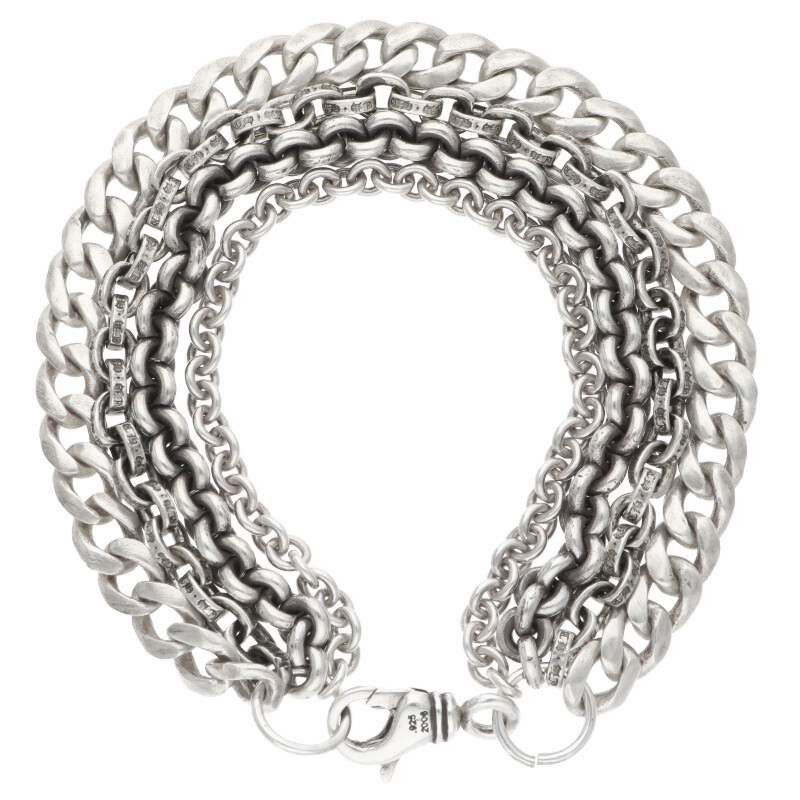 Chrome Hearts Chrome Hearts Multi Chain Silver Bracelet Size ONE SIZE Size ONE SIZE - 2 Thumbnail