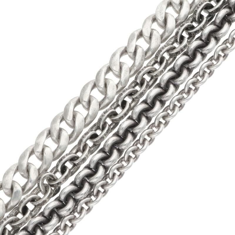 Chrome Hearts Chrome Hearts Multi Chain Silver Bracelet Size ONE SIZE Size ONE SIZE - 5 Thumbnail